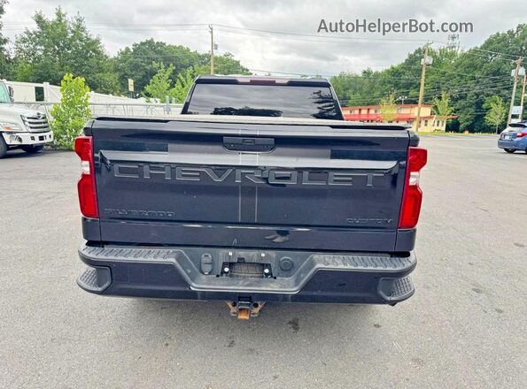 1GCPYBEK6MZ324018 2021 CHEVROLET SILVERADO Black Rear view