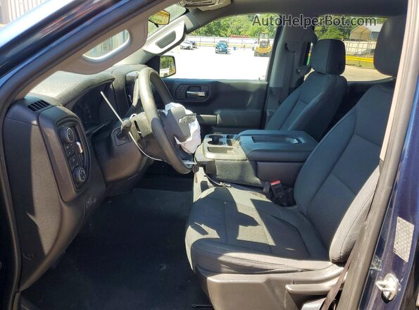 1GCPYCEF2KZ359810 2019 CHEVROLET SILVERADO Blue Вид салону спереду