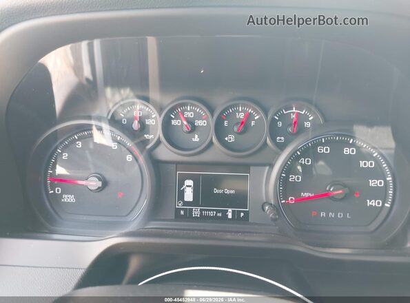 1GCPYCEF5LZ182610 2020 CHEVROLET SILVERADO Silver უკანა სავარძლების ხედი