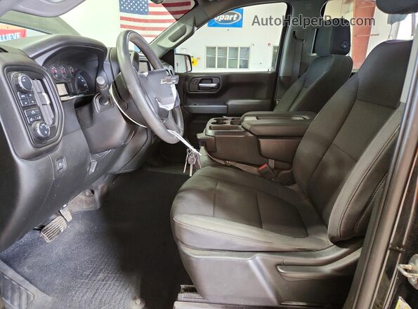 1GCPYCEF8MZ208859 2021 CHEVROLET SILVERADO Черный Вид салона спереди