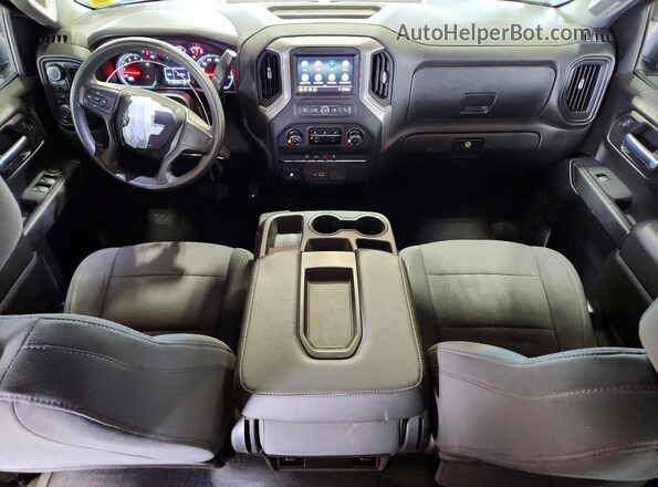 1GCPYCEF8MZ208859 2021 CHEVROLET SILVERADO Черный Вид панели приборов
