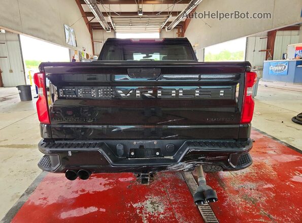 1GCPYCEF8MZ208859 2021 CHEVROLET SILVERADO Черный Вид сзади