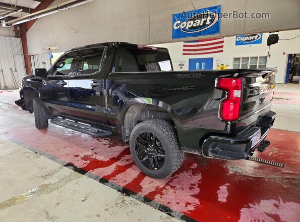 1GCPYCEF8MZ208859 2021 CHEVROLET SILVERADO Черный Задняя левая четверть