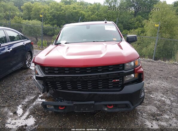 1GCPYCEK9NZ138657 2022 CHEVROLET SILVERADO Red Widok zestawu wskaźników