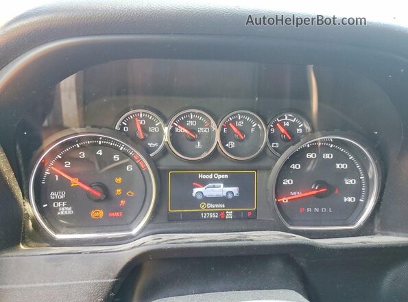 1GCPYEEK9MZ286558 2021 CHEVROLET SILVERADO Silver Vista del cuadro de instrumentos