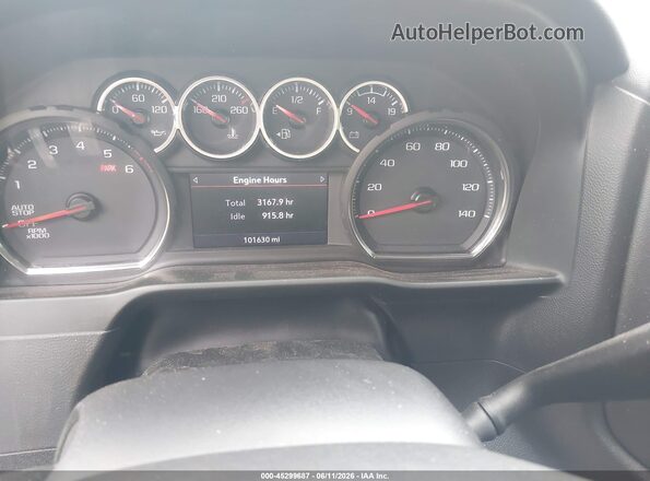 1GCPYFED0LZ320814 2020 CHEVROLET SILVERADO Silver Widok tylnych siedzeń