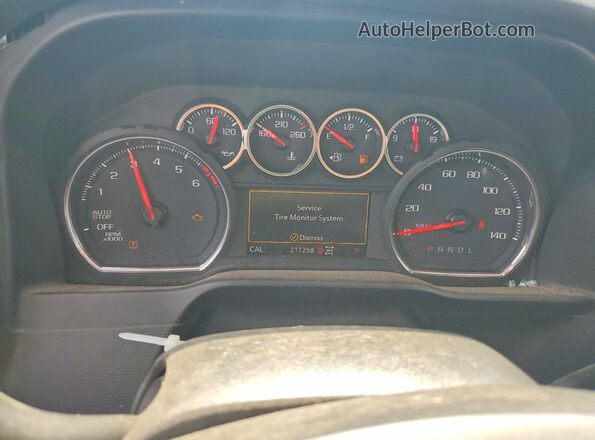 1GCPYFED1KZ167326 2019 CHEVROLET SILVERADO Black Вид щитка приладів