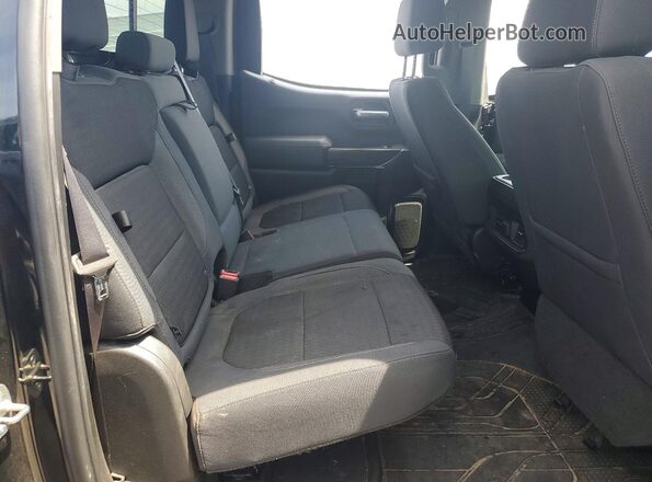 1GCPYFED1KZ167326 2019 CHEVROLET SILVERADO Black Вид задніх сидінь