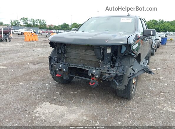 1GCPYFED2KZ140829 2019 CHEVROLET SILVERADO Black Front view