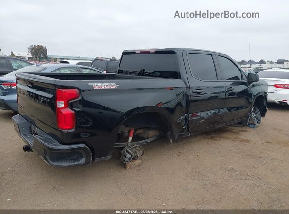 1GCPYFED2NZ227005 2022 CHEVROLET SILVERADO Black Tył prawy
