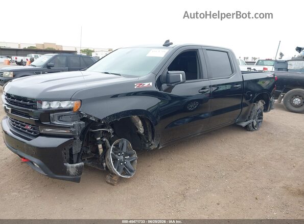 1GCPYFED2NZ227005 2022 CHEVROLET SILVERADO Black Przód lewy