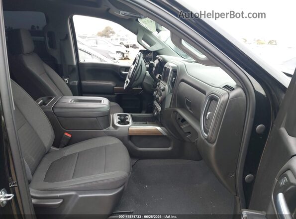 1GCPYFED2NZ227005 2022 CHEVROLET SILVERADO Black Widok wnętrza z przodu