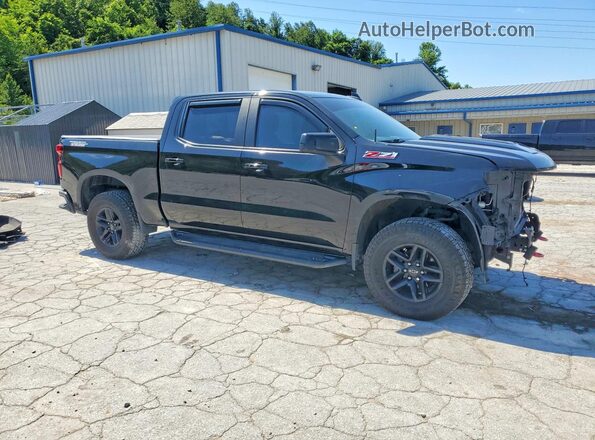 1GCPYFED3KZ376180 2019 CHEVROLET SILVERADO Черный Передняя правая четверть