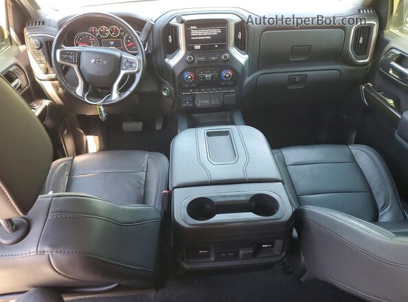 1GCPYFED3KZ376180 2019 CHEVROLET SILVERADO Черный Вид панели приборов