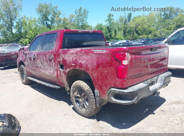 1GCPYFED4NZ220489 2022 CHEVROLET SILVERADO Red Задня ліва чверть