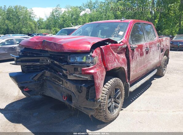 1GCPYFED4NZ220489 2022 CHEVROLET SILVERADO Red Передня ліва чверть