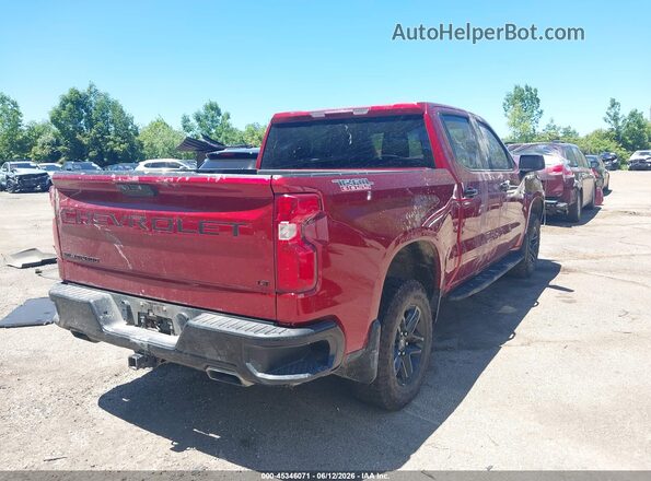 1GCPYFED4NZ220489 2022 CHEVROLET SILVERADO Red Задня права чверть
