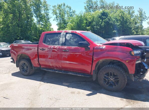 1GCPYFED4NZ220489 2022 CHEVROLET SILVERADO Red Вид задньої частини салону