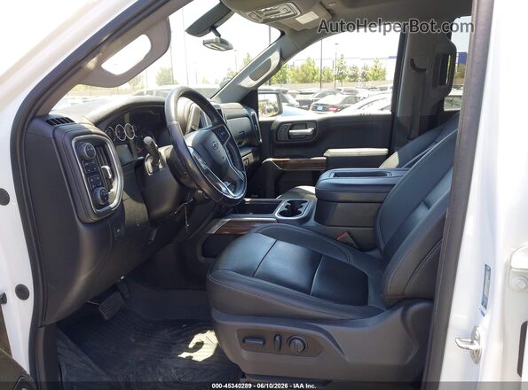 1GCPYFED6MZ203174 2021 CHEVROLET SILVERADO White Widok wnętrza z przodu