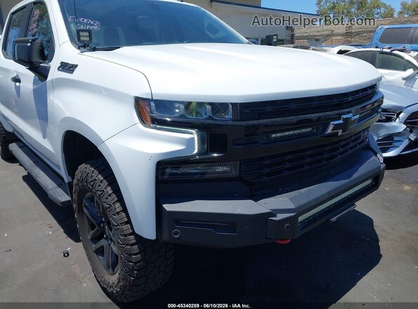 1GCPYFED6MZ203174 2021 CHEVROLET SILVERADO White Widok z przodu