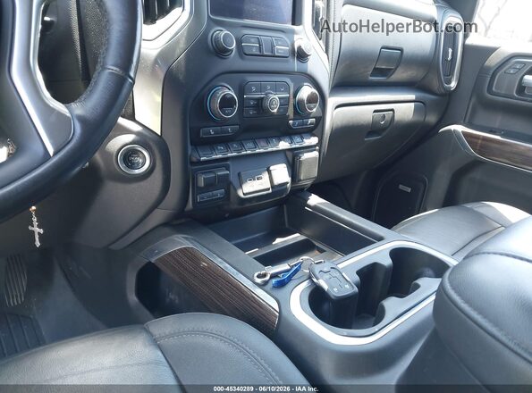 1GCPYFED6MZ203174 2021 CHEVROLET SILVERADO White Widok deski rozdzielczej
