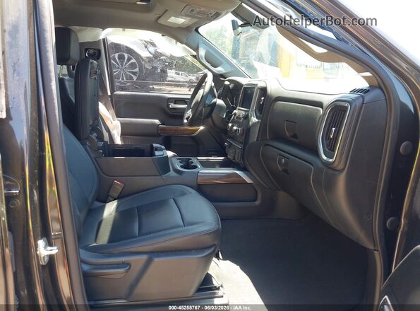 1GCPYFED6MZ277839 2021 CHEVROLET SILVERADO Brown Front interior view