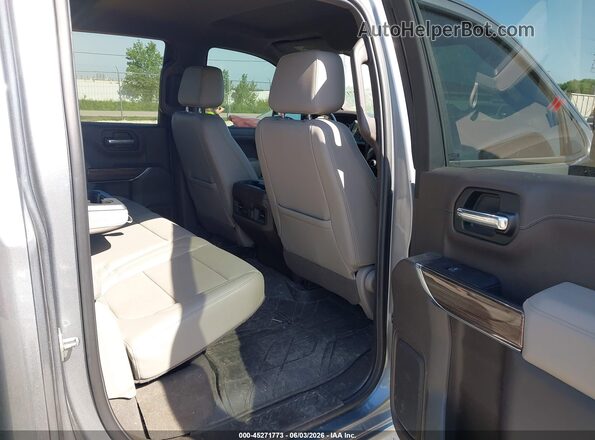 1GCPYFED8KZ354501 2019 CHEVROLET SILVERADO Gray Widok naklejki z numerem VIN