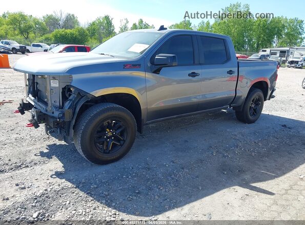 1GCPYFED8KZ354501 2019 CHEVROLET SILVERADO Gray Przód lewy