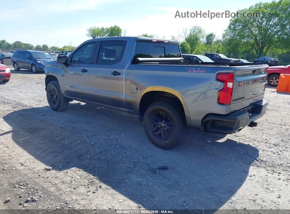 1GCPYFED8KZ354501 2019 CHEVROLET SILVERADO Gray Tył lewy