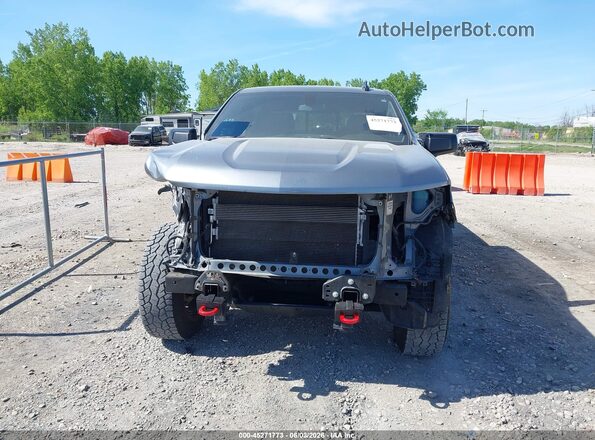 1GCPYFED8KZ354501 2019 CHEVROLET SILVERADO Gray Widok wnętrza z tyłu