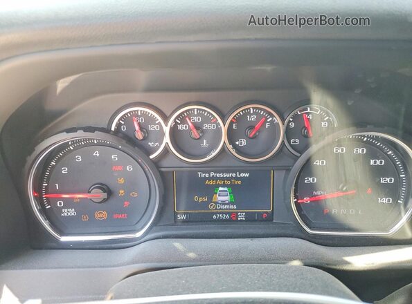 1GCPYFEL4MZ430564 2021 CHEVROLET SILVERADO Gray Widok zestawu wskaźników