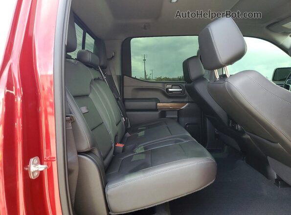 1GCPYFEL7LZ305041 2020 CHEVROLET SILVERADO Maroon Rear seats view