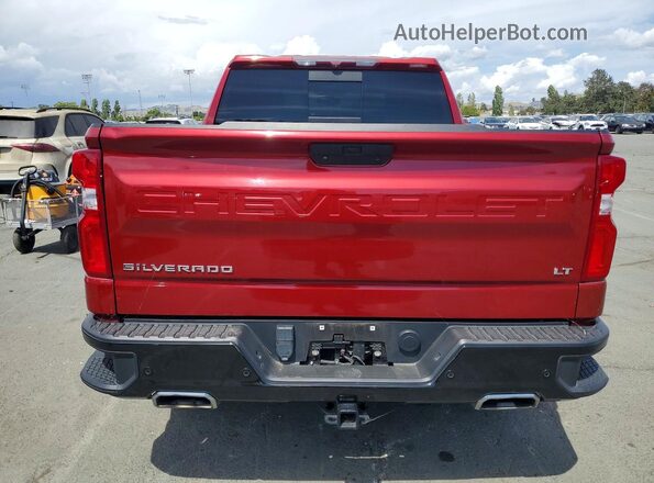 1GCPYFEL7LZ305041 2020 CHEVROLET SILVERADO Maroon Rear view