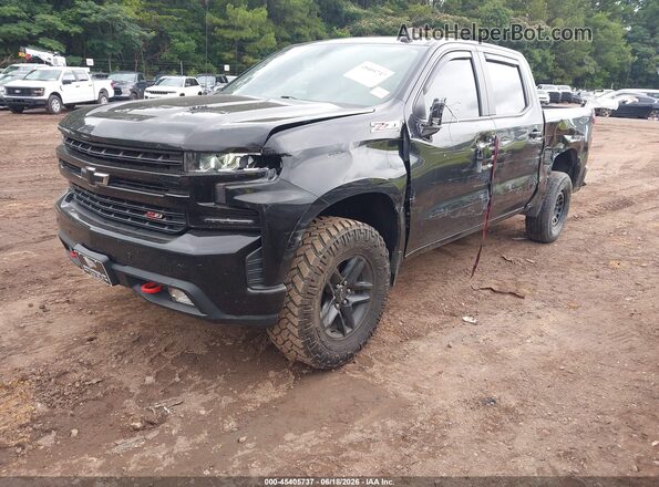1GCPYFEL7MZ320978 2021 CHEVROLET SILVERADO Черный Передняя левая четверть