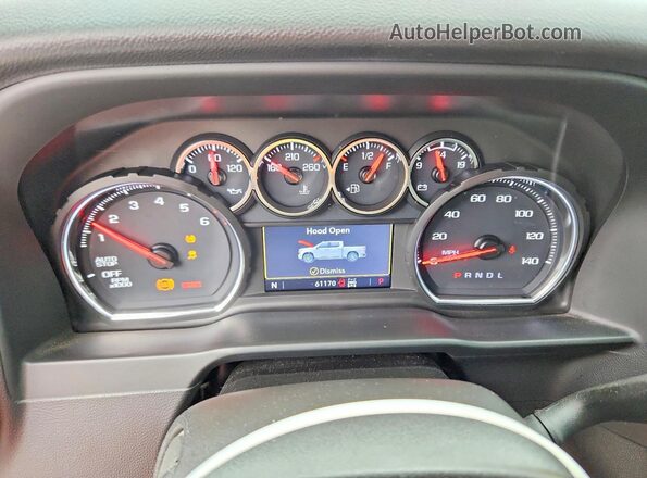 1GCPYFEL9MZ286252 2021 CHEVROLET SILVERADO Gray Vista del cuadro de instrumentos