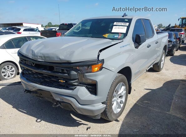 1GCRABEK1RZ152811 2024 CHEVROLET SILVERADO Gray წინა მარცხენა ხედი სამი მეოთხედიდან