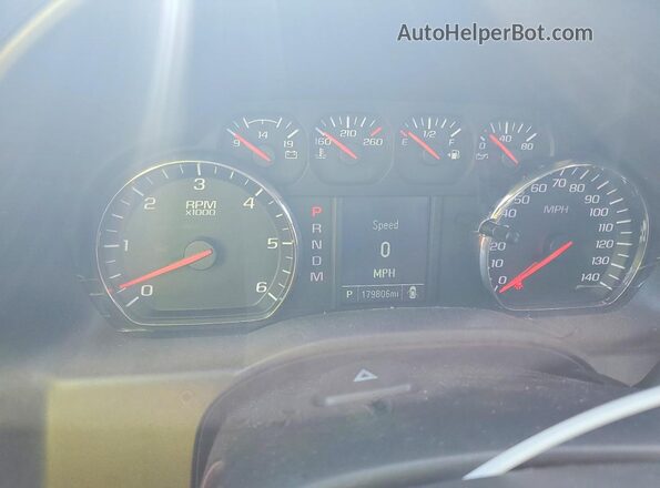 1GCRCNEH1GZ201356 2016 CHEVROLET 1500 White Instrument cluster view