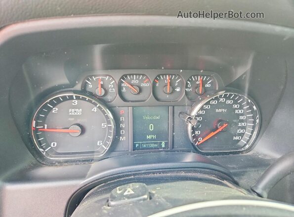 1GCRCPEC2GZ365652 2016 CHEVROLET SILVERADO Silver Вид щитка приладів