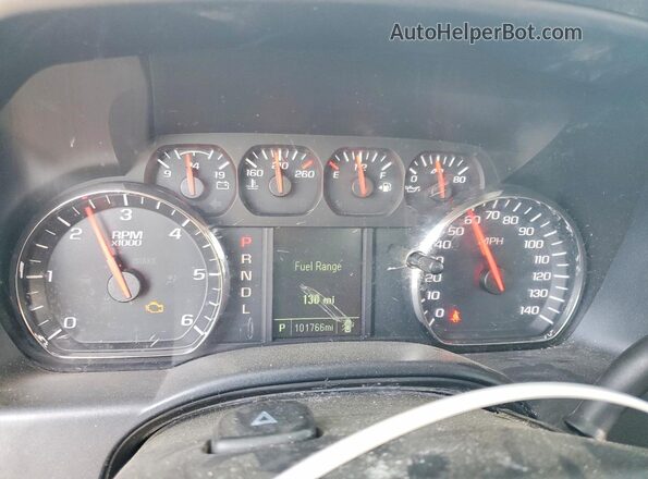 1GCRCPEC2HZ145171 2017 CHEVROLET SILVERADO Silver Widok zestawu wskaźników