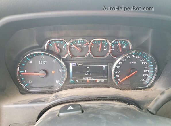 1GCRCREC4GZ185939 2016 CHEVROLET SILVERADO Серебряный Вид щитка приборов