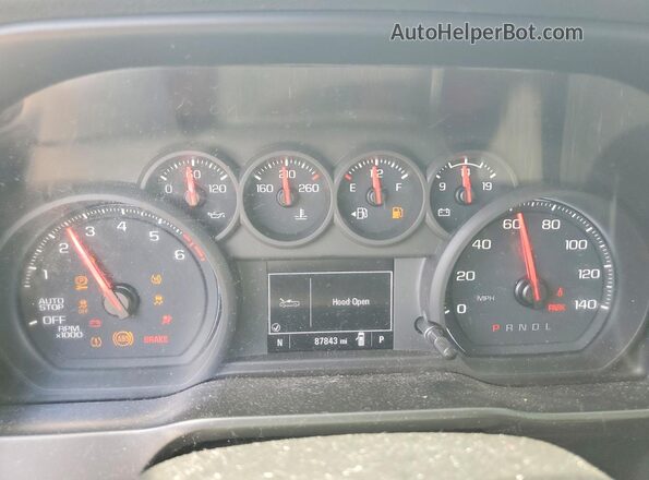 1GCRWBEK3MZ320183 2021 CHEVROLET SILVERADO Красный Вид щитка приборов