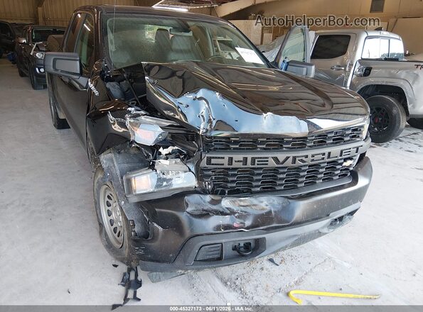 1GCRYAEH5KZ232046 2019 CHEVROLET SILVERADO Черный Вид спереди
