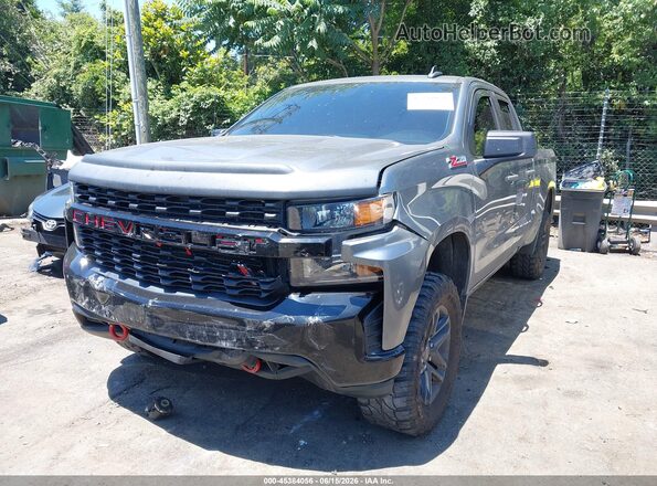 1GCRYCEF7LZ201697 2020 CHEVROLET SILVERADO Gray წინა მარცხენა ხედი სამი მეოთხედიდან