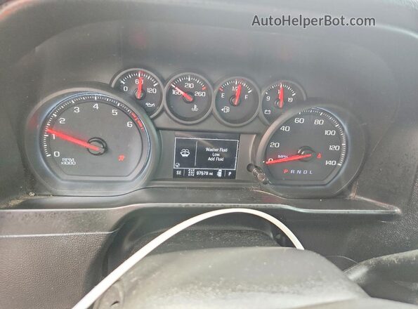1GCRYCEH5KZ422683 2019 CHEVROLET SILVERADO Silver Vista del cuadro de instrumentos