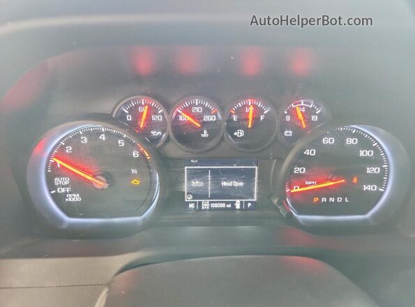 1GCUDAED0PZ291936 2023 CHEVROLET SILVERADO White Instrument cluster view