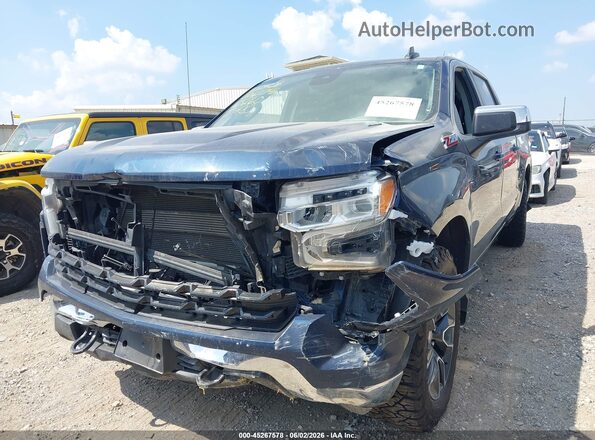 1GCUDDE83PZ163260 2023 CHEVROLET SILVERADO Синий Вид спереди