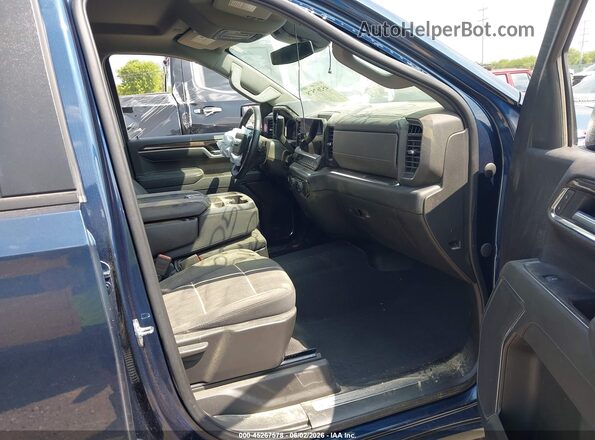 1GCUDDE83PZ163260 2023 CHEVROLET SILVERADO Синий Вид салона спереди