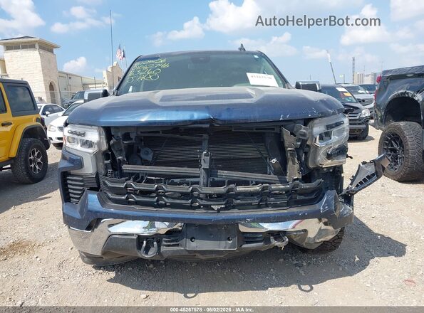 1GCUDDE83PZ163260 2023 CHEVROLET SILVERADO Синий Вид задней части салона