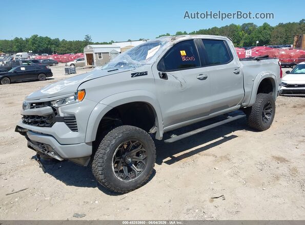 1GCUDEE80RZ374974 2024 CHEVROLET SILVERADO Gray Передня ліва чверть