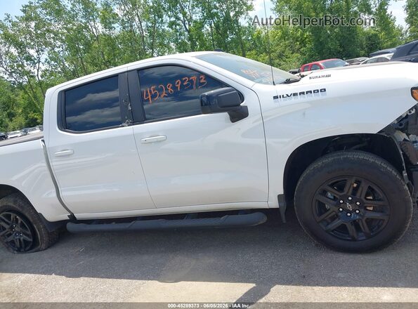 1GCUDEE81PZ144406 2023 CHEVROLET SILVERADO White უკანა სალონის ხედი